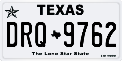 TX license plate DRQ9762