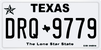 TX license plate DRQ9779