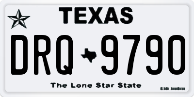 TX license plate DRQ9790