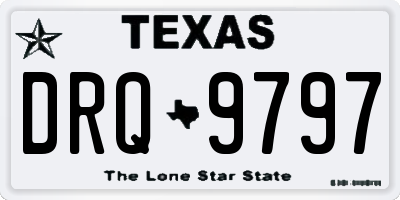 TX license plate DRQ9797
