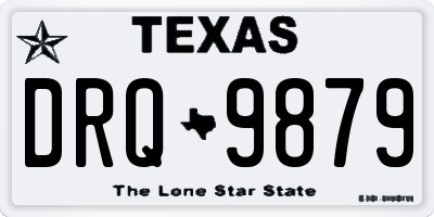 TX license plate DRQ9879