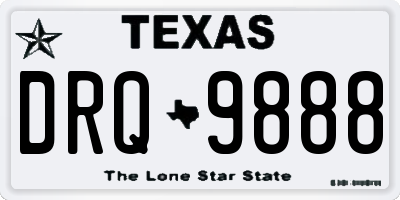 TX license plate DRQ9888