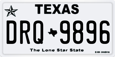 TX license plate DRQ9896