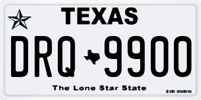 TX license plate DRQ9900