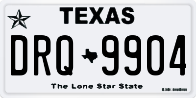 TX license plate DRQ9904