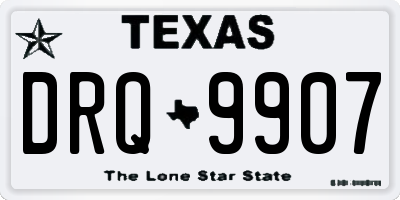 TX license plate DRQ9907
