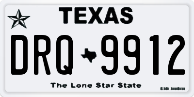 TX license plate DRQ9912