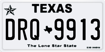 TX license plate DRQ9913