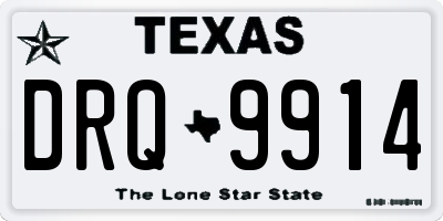 TX license plate DRQ9914