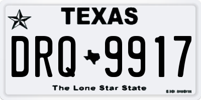 TX license plate DRQ9917
