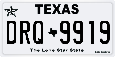 TX license plate DRQ9919