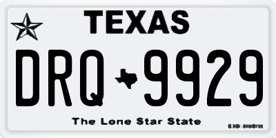 TX license plate DRQ9929
