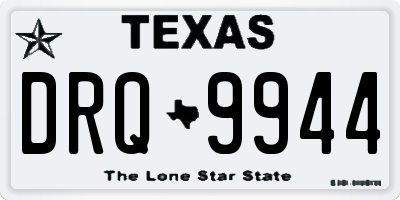 TX license plate DRQ9944