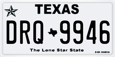 TX license plate DRQ9946