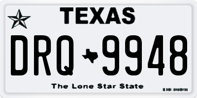 TX license plate DRQ9948