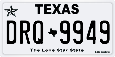 TX license plate DRQ9949
