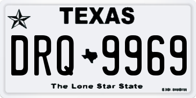 TX license plate DRQ9969