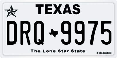 TX license plate DRQ9975