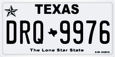 TX license plate DRQ9976