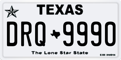 TX license plate DRQ9990