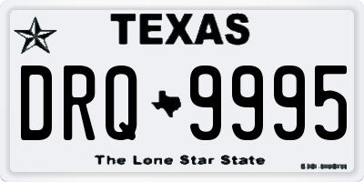 TX license plate DRQ9995