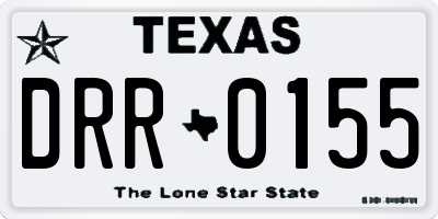 TX license plate DRR0155
