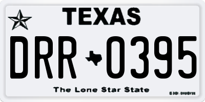 TX license plate DRR0395
