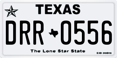 TX license plate DRR0556