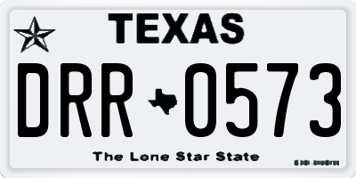 TX license plate DRR0573