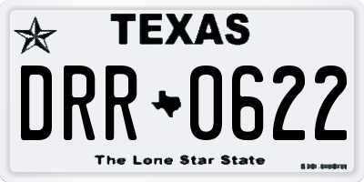 TX license plate DRR0622
