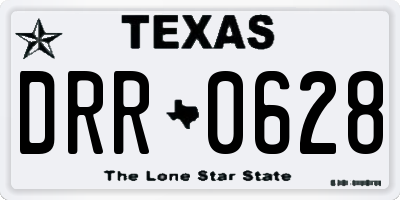 TX license plate DRR0628