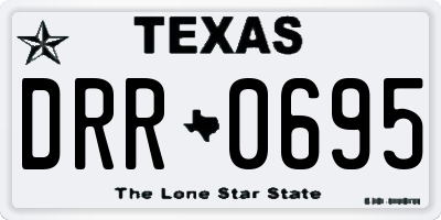 TX license plate DRR0695