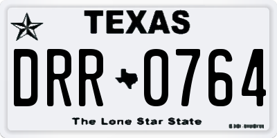 TX license plate DRR0764