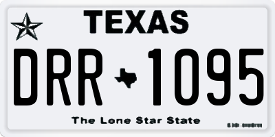 TX license plate DRR1095
