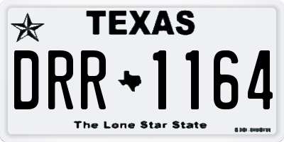 TX license plate DRR1164