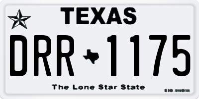TX license plate DRR1175