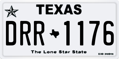 TX license plate DRR1176