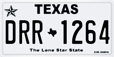 TX license plate DRR1264