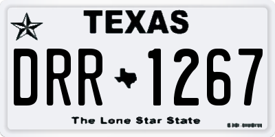 TX license plate DRR1267