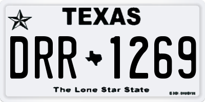 TX license plate DRR1269