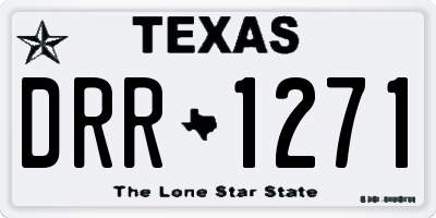 TX license plate DRR1271