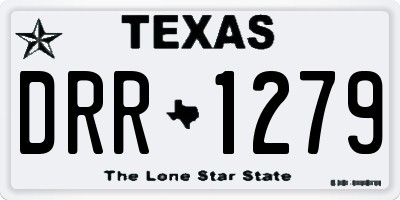 TX license plate DRR1279