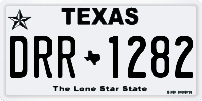 TX license plate DRR1282