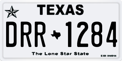TX license plate DRR1284