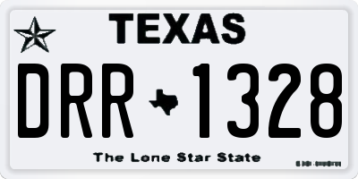 TX license plate DRR1328