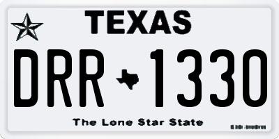 TX license plate DRR1330