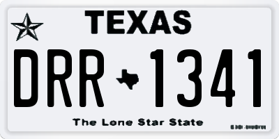 TX license plate DRR1341