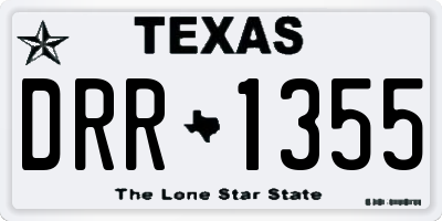 TX license plate DRR1355