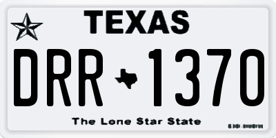 TX license plate DRR1370