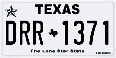 TX license plate DRR1371
